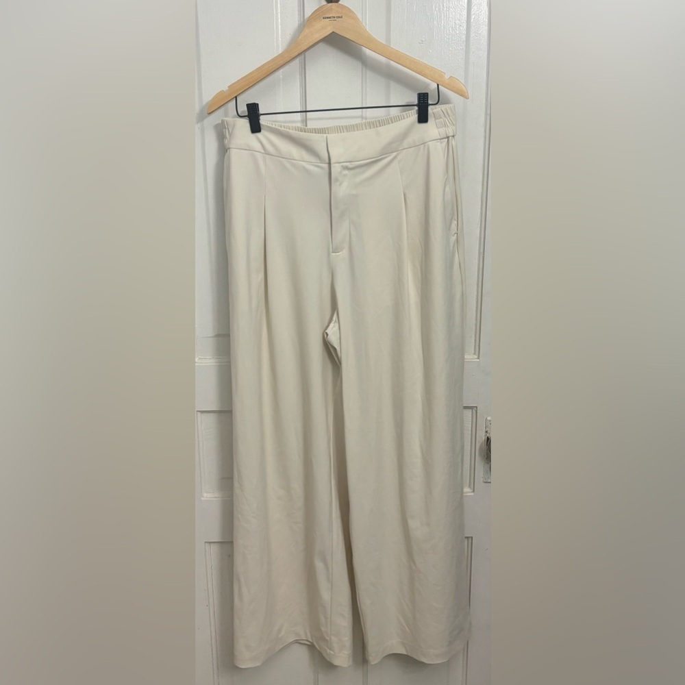 Athleta Off-White Wide-Leg Pants Size 14